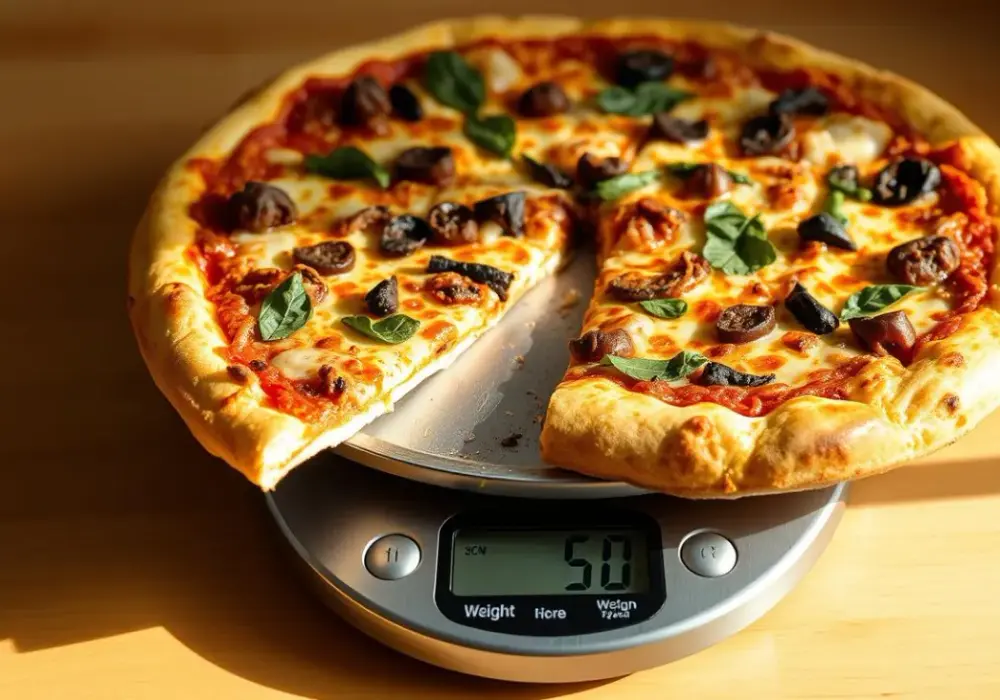 Ile gram ma kawałek pizzy? Odkryj zaskakujące wagi różnych rodzajów