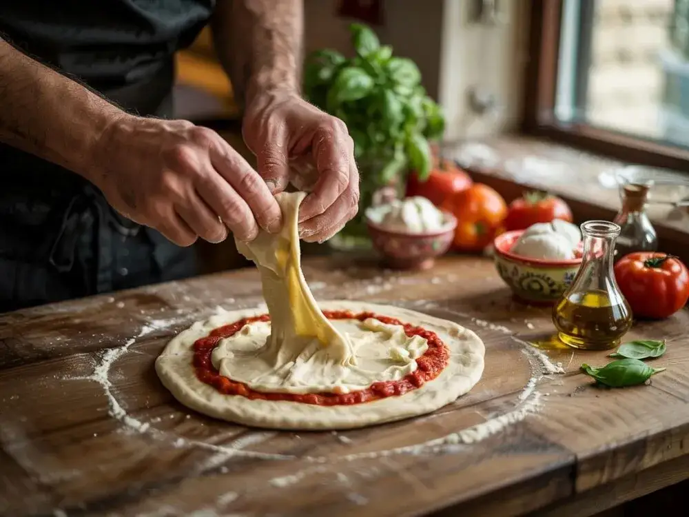Zdjęcie Ile piec pizzę na kamieniu, aby uniknąć zakalca i uzyskać idealną chrupkość