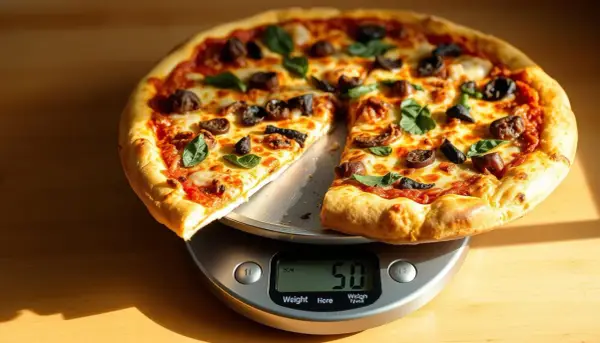 Ile gram ma kawałek pizzy? Odkryj zaskakujące wagi różnych rodzajów
